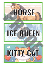 Load image into Gallery viewer, Single Word Board Design - Pick and Mix - (Printable Digital Download) - facepainter signage