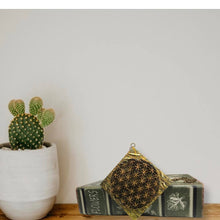 Load image into Gallery viewer, Large Resin Flower of Life Art Necklace ( Sacred Collection )