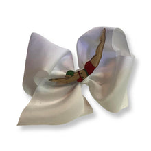 Load image into Gallery viewer, Oversized Fashion Bow - Artful Addiction (Genuine (50s?) Vintage Swimmer Brooch)
