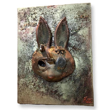 Load image into Gallery viewer, Steam Rabbit - Mixed Media Art by Karen Hansen