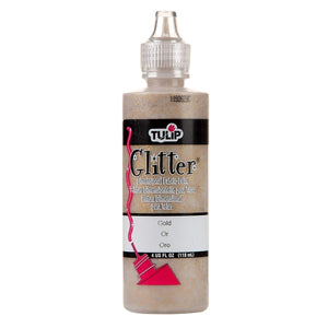 TULIP Dimensional Fabric Paint - 118ml / 4oz - BLING BUILDER - GLITTER GOLD