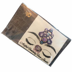 Glitter Purple Filigree Centre BLING - - Artful Addiction Fantasy Face Jewels