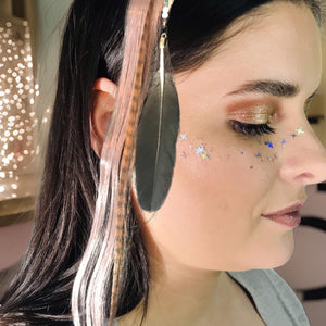 Artful Clip In Fantasy Hair - Hair Feather