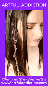Artful Clip In Fantasy Hair - Leather Single