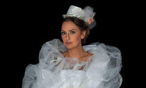 Mini Deluxe White Bridal Tophat