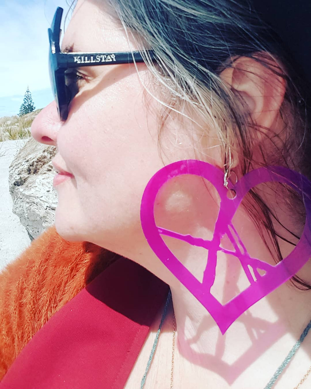 Anarchy of the Heart Earrings - (Karen Hansen Art)