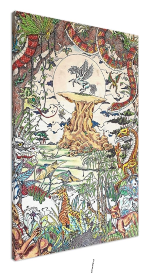 LIFE - Gillian Hansen Fantasy Art (Canvas Print, LIMITED EDITION 700x1000mm)