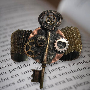 Artisan Jewellery - Steampunk Cuff - Copper