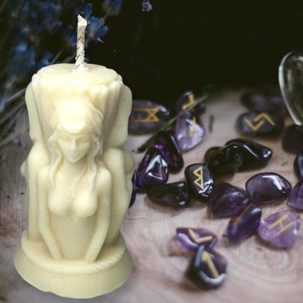 CANDLECRAFT Triple Goddess Altar Candle - Sacred Collection ***SECOND***