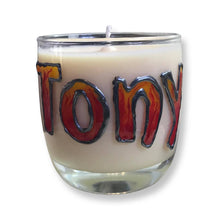Load image into Gallery viewer, CANDLECRAFT - Personalised Candle: Artist Painted Glass  (300ML) - Choose your Fragrance and Colour/s
