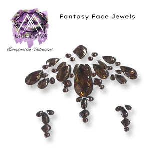 Bejweled - Face Hair and Body Crystals - Stick on Gems by Artful Addiction
