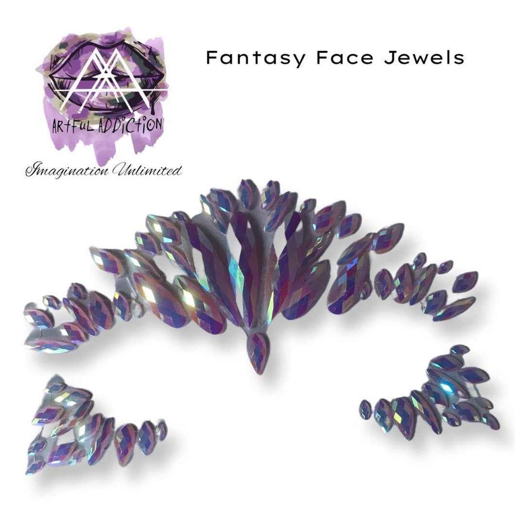 Bejweled - Face Hair and Body Crystals - Stick on Gems by Artful Addiction