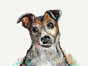 Digital Pet Portrait (by Karen Hansen Art)