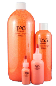 TAG Cosmetic Glitter  CRYSTAL ORANGE 15ml / 12gm