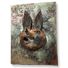 Load image into Gallery viewer, Steam Rabbit - Mixed Media Art by Karen Hansen
